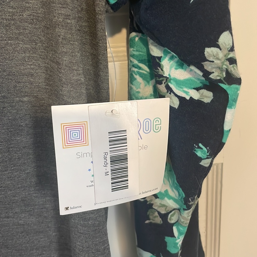 Lularoe Vintage Floral Randy - Picture 3 of 3